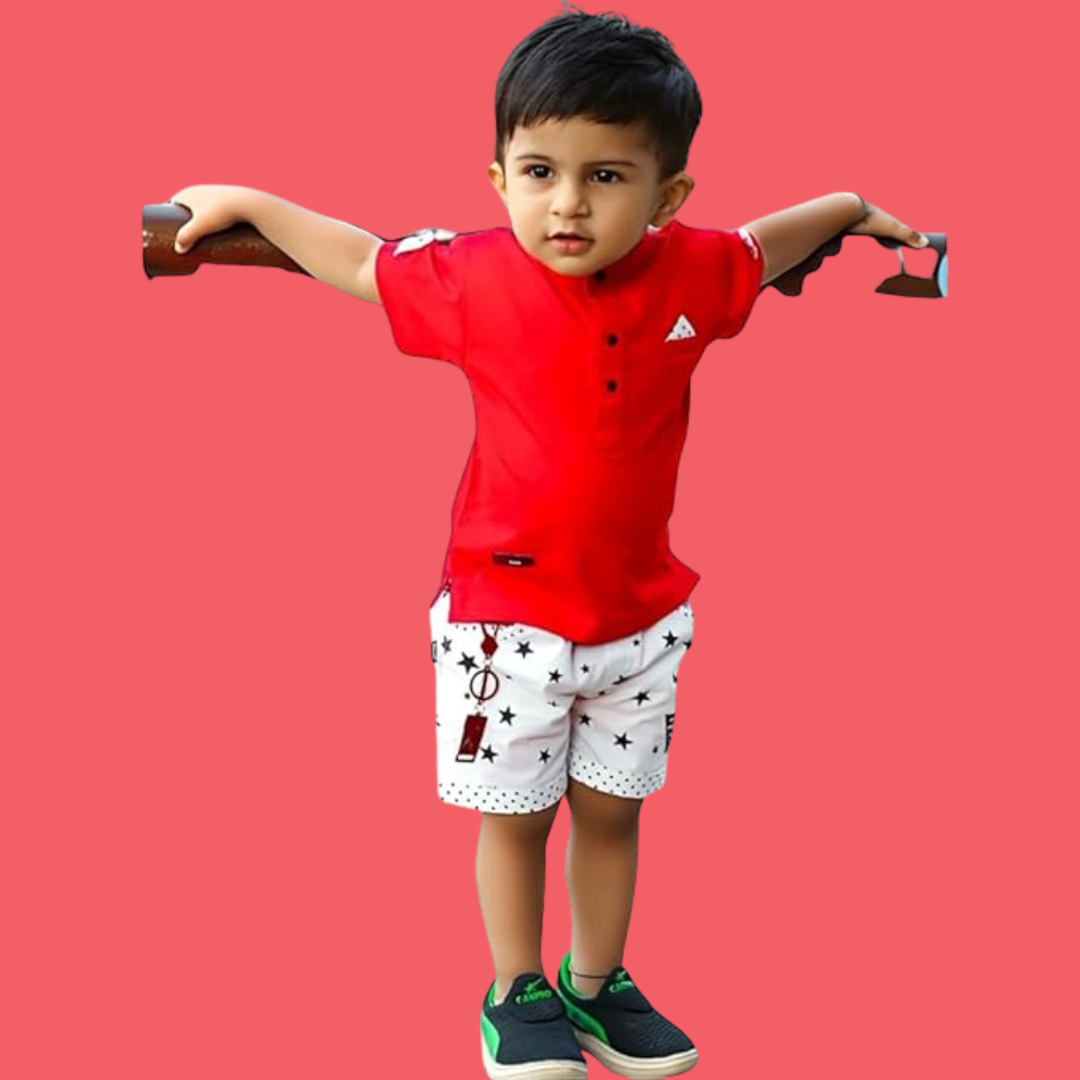 Night Country Boys T-Shirt and Shorts Set | Regular & casual Outfit | Modern & Stylish Dress | for Boy's - Image 3