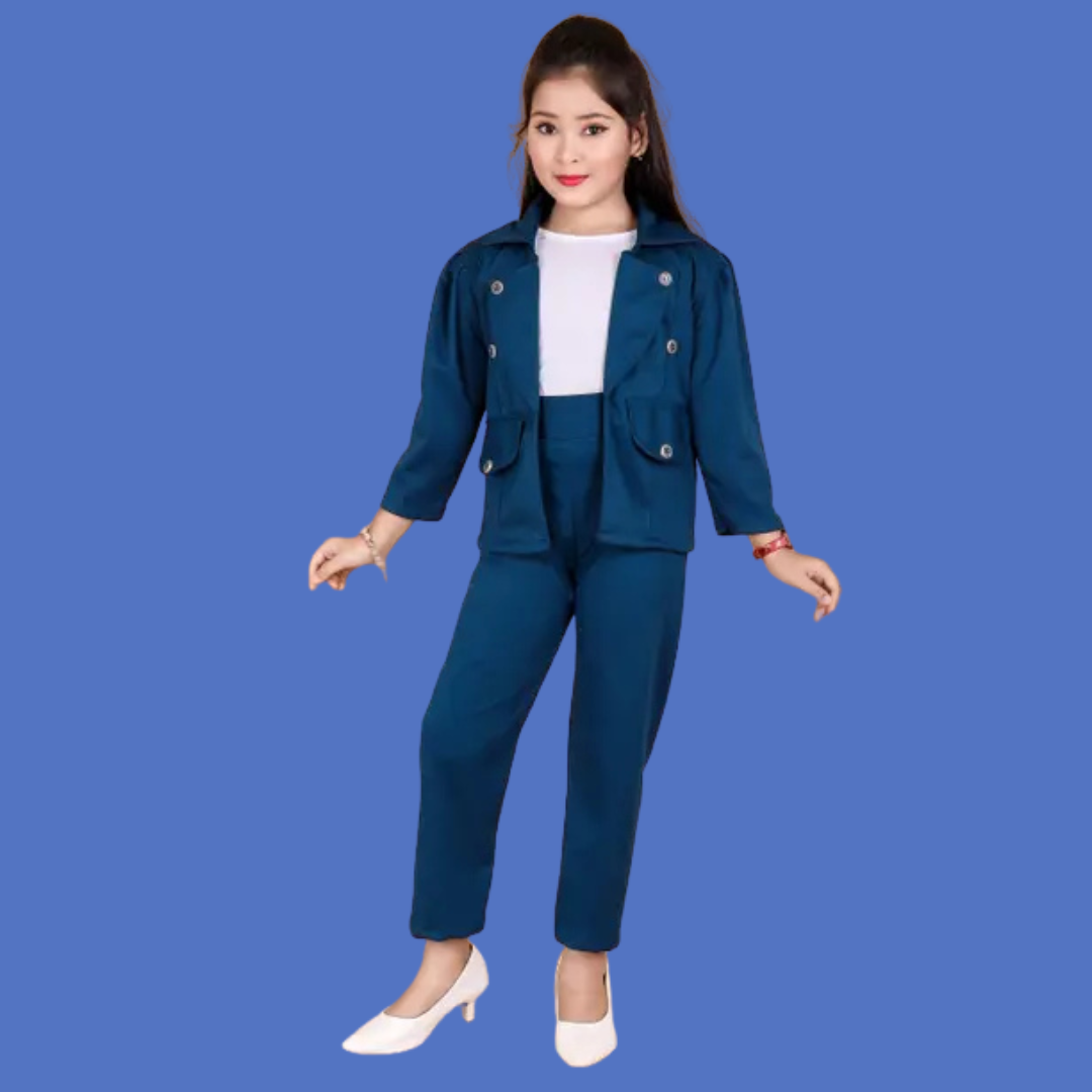 Girls Party(Festive) Coat Pant - Image 5