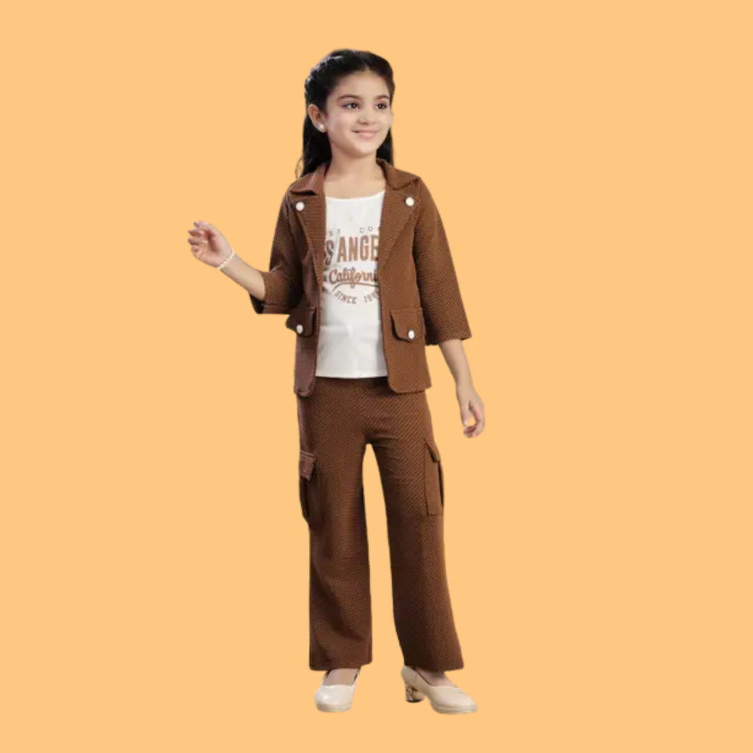 Girls Party(Festive) Coat Pant - Image 2