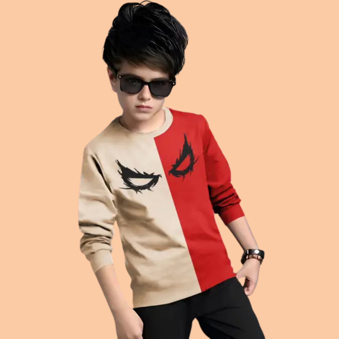 Boys Printed Cotton Blend Regular T Shirt - Image 5
