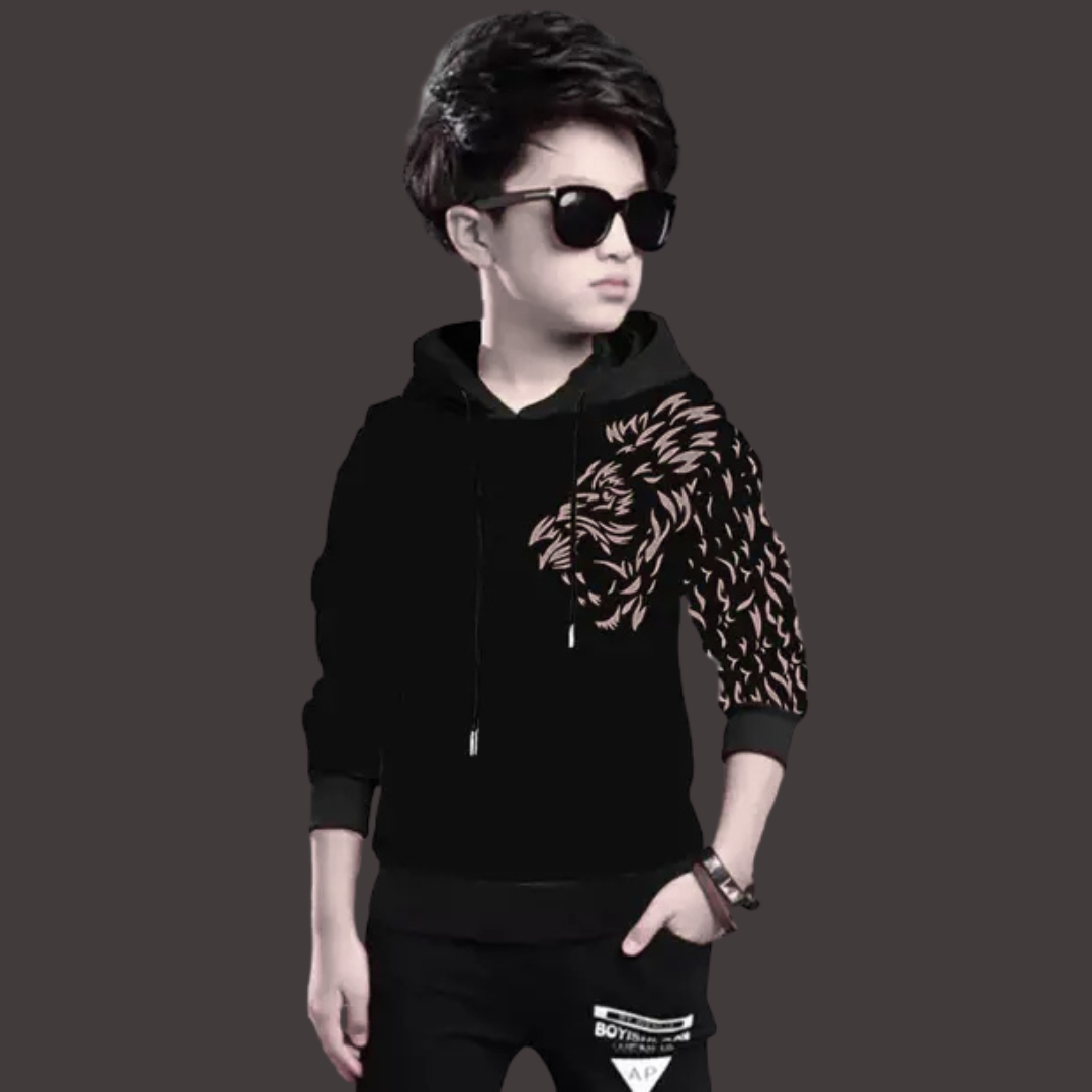 Boys Printed Cotton Blend Regular T Shirt - Image 2