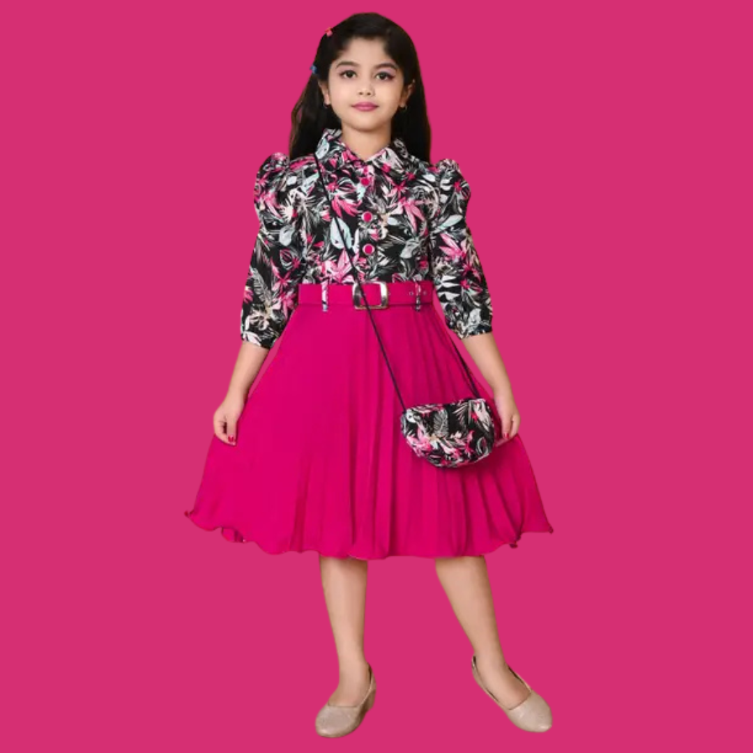 Girls Calf Length Festive/Wedding Dress - Image 5