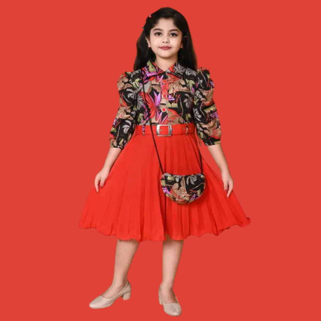 Girls Calf Length Festive/Wedding Dress - Image 3