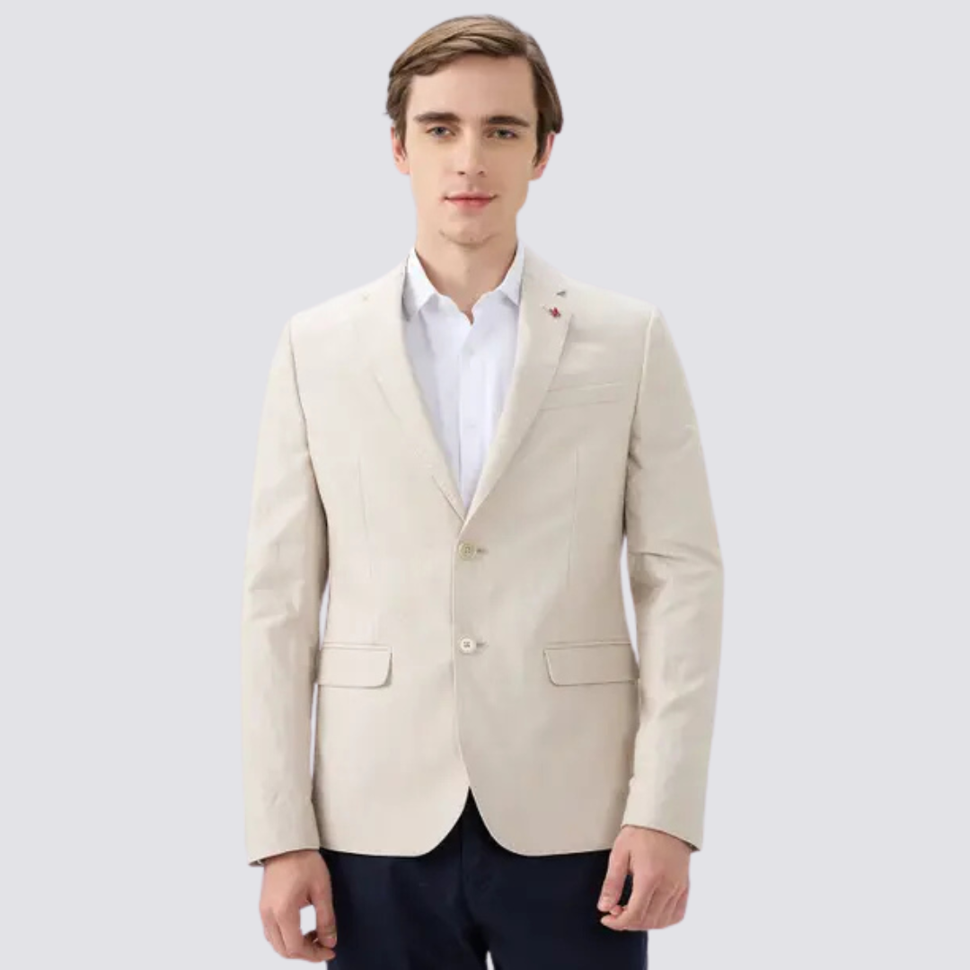 Men Solid Single Breasted Casual Blazer - Image 2