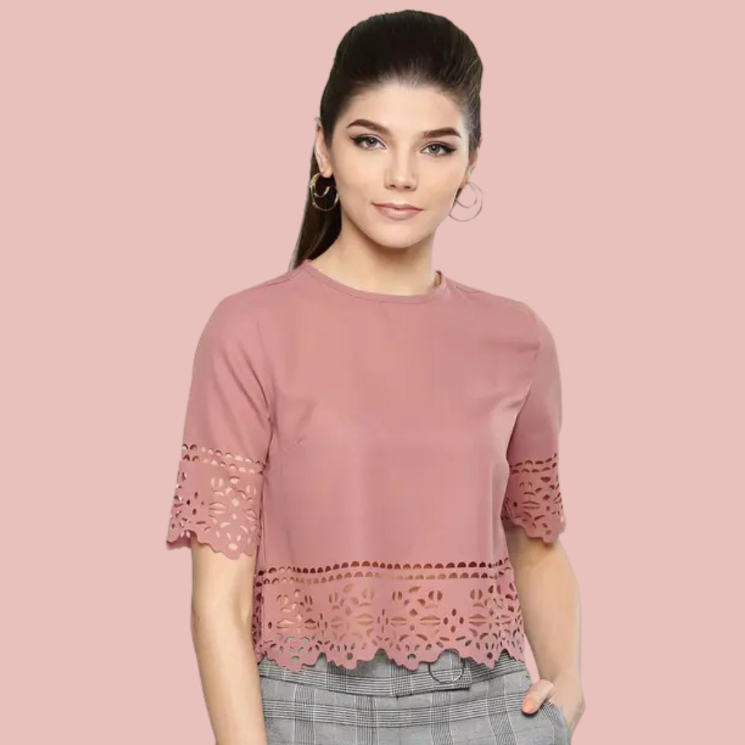 Casual Bell Sleeves Printed Women Top - Image 3