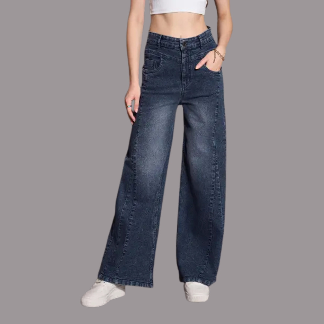 Women Flared Mid Rise Jeans - Image 5