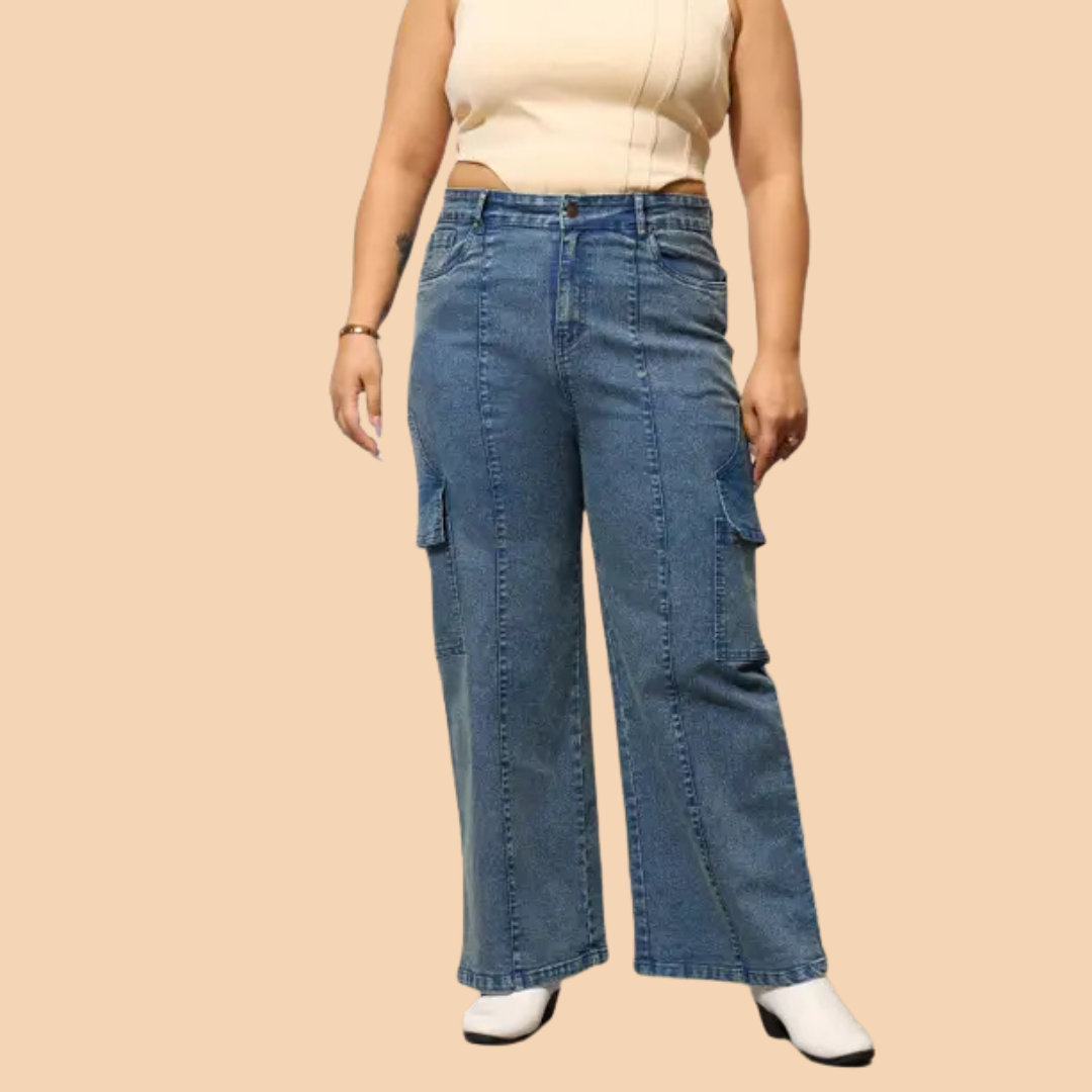 Women Flared Mid Rise Jeans - Image 3