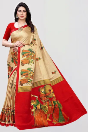 Printed Daily Wear Art Silk Saree