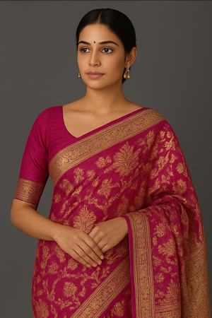 Printed Banarasi Art Silk Saree