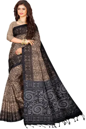 Printed Sambalpuri Pure Cotton Saree