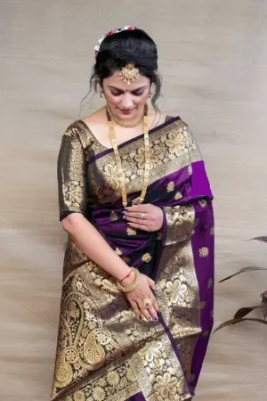 Self Design Kanjivaram Jacquard Saree